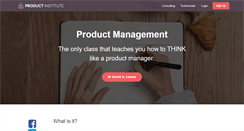 Desktop Screenshot of productinstitute.com