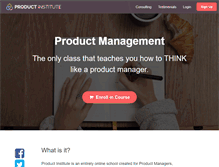 Tablet Screenshot of productinstitute.com